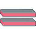 Ashley Productions Double Wide Reading Guide Sentence Strips, 1-1/4" x 7-1/4", Rose, Pack Of 24 Strips 1 thumbnail image