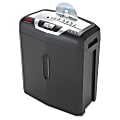 HSM shredstar X5 Cross-cut Shredder - Non-continuous Shredder - Cross Cut - 5 Per Pass - for shredding Paper, Staples, Paper Clips, Credit Cards, CD/DVDs - P-4 / O-1 / T-2 / E-2 / F-1 - 8.6" Throat - 5 Minute Run Time - 30 Minute Cool Down Time - 4.7 gal Wastebin Capacity - 150 W - Black, Sil 1 thumbnail image