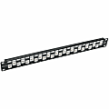 Eaton Tripp Lite Series 24-Port 1U Rack-Mount Cat6a/Cat6/Cat5e Offset Feed-Through Patch Panel with Cable Management Bar, RJ45 Ethernet, TAA 1 thumbnail image