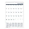 Blueline® Academic Monthly Wall Calendar, 12” x 17”, 50% Recycled, August 2022 To July 2023, CA173127