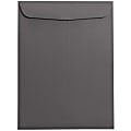 JAM Paper® Open-End 9" x 12" Catalog Envelopes, Gummed Seal, Dark Gray, Pack Of 10 1 thumbnail image