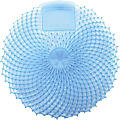 Genuine Joe Fresh Cotton Scent Odor-Control Urinal Screens, 7", Light Blue, Pack Of 12 Urinal Screens