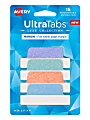 Avery® Luxe Collection™ Ultra Tabs®, 2-1/2" x 1", Assorted Pastel Sparkle Designs, Pack Of 16 Tabs