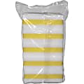 Genuine Joe Dual-Sided Melamine Eraser Amazing Sponges - 4.5" Height x 4.5" Width x 2.8" Depth - 5/Pack - Cellulose - White, Yellow