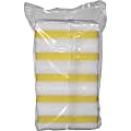 Genuine Joe Dual-Sided Melamine Eraser Amazing Sponges, 4.5"H x 4.5"W x 2.8"D, 5 / Pack, Cellulose, White, Yellow 1 thumbnail image