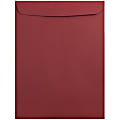 JAM Paper® Open-End 9" x 12" Catalog Envelopes, Gummed Seal, Dark Red, Pack Of 10