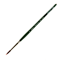 Silver Brush Ruby Satin Series Short-Handle Paint Brush 2500S, Size 6, Round Bristle, Synthetic, Multicolor 1 thumbnail image