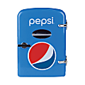 Pepsi 0.14 Cu Ft 6-Can Portable Mini Fridge, Blue 1 thumbnail image