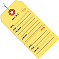 Partners Brand Prewired Repair Tags, 4 3/4" x 2 3/8", 100% Recycled, Yellow, Case Of 1,000 1 thumbnail image
