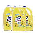 Lysol Clean/Fresh Lemon Cleaner - For Multi Surface - 144 fl oz (4.5 quart) - Clean & Fresh Lemon Scent - 4 / Carton - Yellow 1 thumbnail image