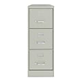Hirsh Commercial 22"D Vertical 3-Drawer File Cabinet, Light Gray 1 thumbnail image