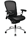 Realspace® PRO 5000 Series Mesh Mid-Back Chair, Black 1 thumbnail image