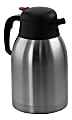 MegaChef 2-Liter Thermal Beverage Carafe, Silver