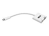 Tripp Lite USB C Adapter Converter, White