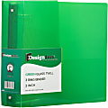 JAM PAPER 3 Ring Plastic Binder, 2 inch, Green, Sold Individually 1 thumbnail image
