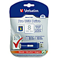 Verbatim Blue 8GB USB Flash Drive