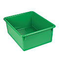 Romanoff Stowaway® 5" Letter Box Without Lid, Small Size, 5" x 10 1/2" x 13", Green, Pack Of 4