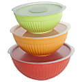 Nordic Ware 6-Piece Covered Bowl Set, Assorted Colors