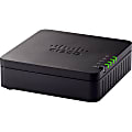Cisco 2-Port Analog Telephone Adapter For Multiplatform - 1 x RJ-45 - 2 x FXS - Fast Ethernet - Wall Mountable, Desktop 1 thumbnail image