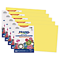 Prang Construction Paper, Medium Weight, 12" x 18", Yellow, 50 Sheets Per Pack, Set Of 5 Packs 1 thumbnail image