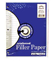 Norcom Reinforced Filler Paper, 8" x 10 1/2", Wide Ruled, Pack Of 110 Sheets