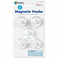Learning Resources Original Magnetic Hooks - 13 lb (5.90 kg) Capacity - for Pocket Chart, Flip Book, Hall Pass, Decoration - White - 5 / Pack Learning Resources Original Magnetic Hooks - 13 lb (5.90 kg) Capacity - for Pocket Chart, Flip Book, Hall Pass, Decoration - White - 5 / Pack