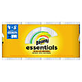 Bounty Essentials Select-A-Size 2-Ply Paper Towels, 4 Double Rolls Total/124 Sheets Per Roll, 6" x 11", White