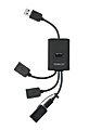 Ativa® Mobil-IT 4-Port USB 2.0 Hub With Mini USB Adapter, Black 1 thumbnail image