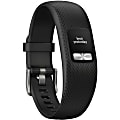 Garmin Vivofit 4 Smart Band - Accelerometer - Calendar, Alarm, Clock Display, Stopwatch, Sleep Monitor - Calories Burned, Distance Traveled, Steps Taken - 0.4" - Bluetooth - Black - Tracking, Swimming, Running, Walking - Water Resistant