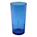 Cambro Del Mar Styrene Tumblers, 24 Oz, Sapphire Blue, Pack Of 36 Tumblers