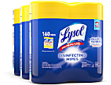 Lysol® Disinfecting Wipes, Lemon Lime Scent, 80 Wipes Per Canister, Carton Of 6 Canisters