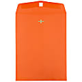 JAM Paper® Open-End 10" x 13" Catalog Envelopes, Clasp Closure, 30% Recycled, Orange, Pack Of 10 1 thumbnail image