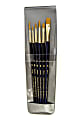 Princeton Real Value Paint Brush Set Series 9132, Assorted Sizes, Taklon, Blue, Set Of 6