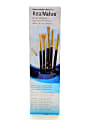 Princeton Real Value Paint Brush Set Series 9133, Nylon Bristles, Taklon, Blue, Set Of 6