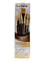 Princeton Real Value Short-Handled Brush Set Series 9141, Assorted Sizes, Synthetic, Brown, Set of 7 1 thumbnail image