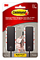 Command Medium Matte Black Hooks, 3 lb, 2 Hooks, 4 Medium Strips 1 thumbnail image