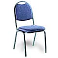Office Depot® Brand Domed Stacking Chair, 36"H x 20"W x 22"D, Midnite Fabric 1 thumbnail image
