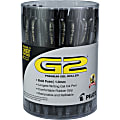 Pilot G2 Retractable Gel Pens, Pack Of 36, Bold Point, 1.0 mm, Clear Barrel, Black Ink 1 thumbnail image