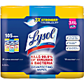 Lysol Disinfecting Wipes Pack - Wipe - Lemon Lime Blossom, Ocean Fresh Scent - 35 / Canister - 420 / Carton - White