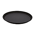 Cambro Camtread Round Non-Skid Serving Trays, 11", Black, Pack Of 12 Trays