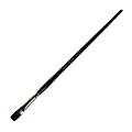 Silver Brush Ruby Satin Series Long-Handle Paint Brush 2502, Size 8, Bright Bristle, Synthetic, Green 1 thumbnail image