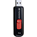 Transcend 4GB JetFlash 500 USB 2.0 Flash Drive - 4 GB - USB - External