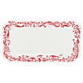 Martha Stewart Holiday Vines Fine Ceramic Serving Platter, 16”, Red 1 thumbnail image