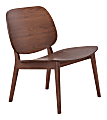 Zuo Modern® Priest Lounge Chairs, Walnut, Set Of 2 Chairs