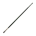 Silver Brush Ruby Satin Series Long-Handle Paint Brush 2502, Size 2, Bright Bristle, Synthetic, Green