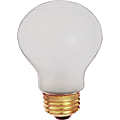 Satco 75A19 Safety Coated Incandescent Bulb - 75 W - 120 V AC - 680 lm - A19 Size - Frosted - White Light Color - E26 Base - 5000 Hour - Dimmable - Shatter Proof - 2 / Pack