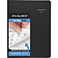 2024 AT-A-GLANCE® 2-Person Daily Appointment Book, 8" x 11", Black, January To December 2024, 7022205