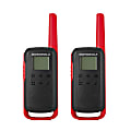 Motorola® TalkAbout® 2-Way Radios, T210, Black/Red, Pack Of 2 Radios