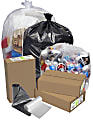 Pitt Plastics PCR Low Density EcoStrong Plus Trash Bags, 45 Gallon, Clear, Case Of 100 Trash Bags 1 thumbnail image