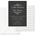 Custom Shaped Wedding & Event Invitations With Envelopes, 5" x 7", Regal Crest, Box Of 25 Invitations/Envelopes